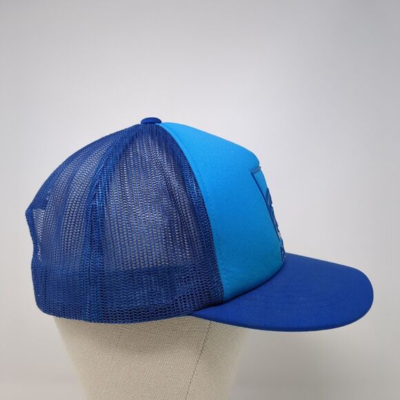 Fly Racing Snapback Mesh Back Trucker Hat Blue One Size Yupoong - Picture 4 of 8